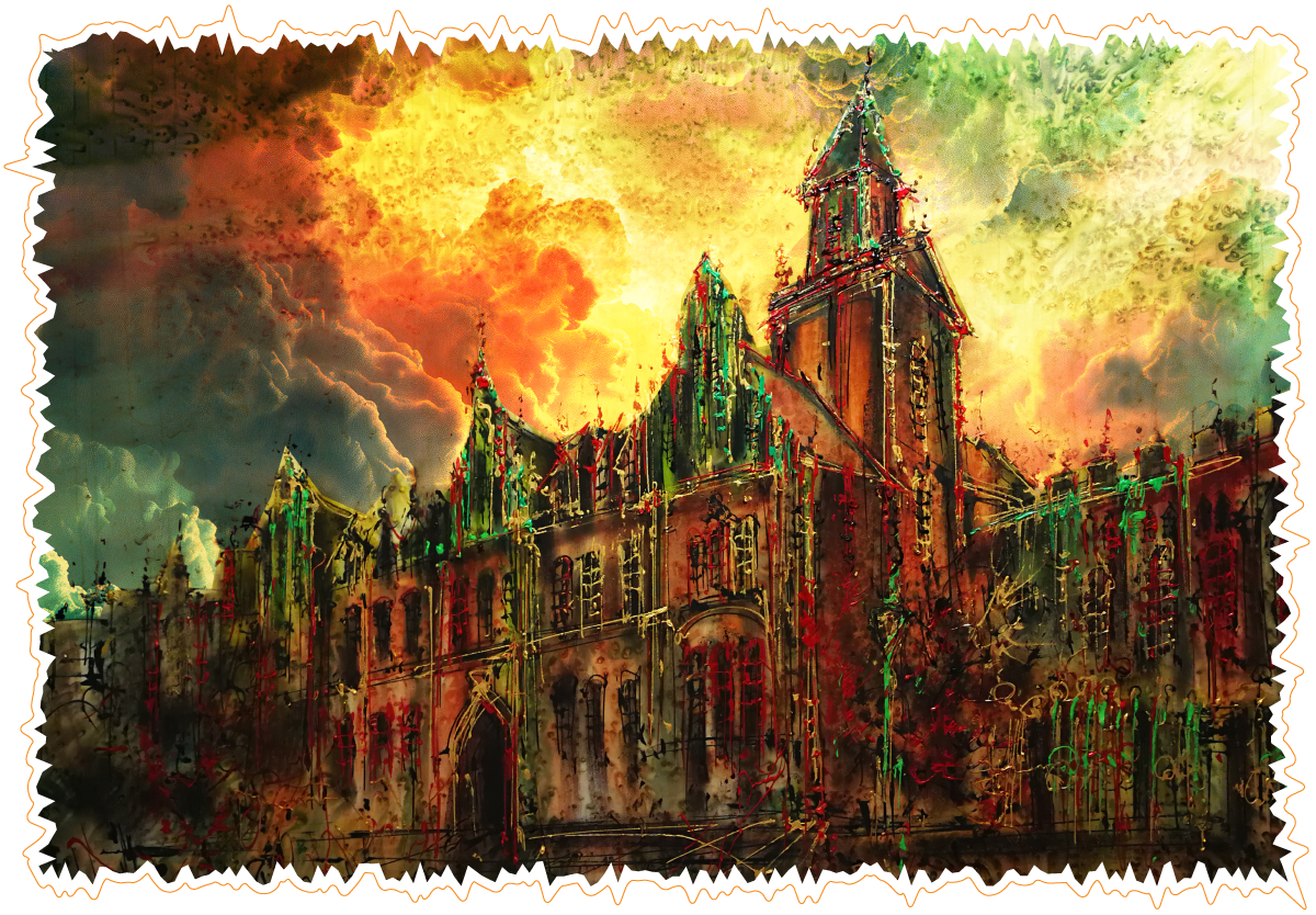 Klaipeda Central Post Office Digital Art 1